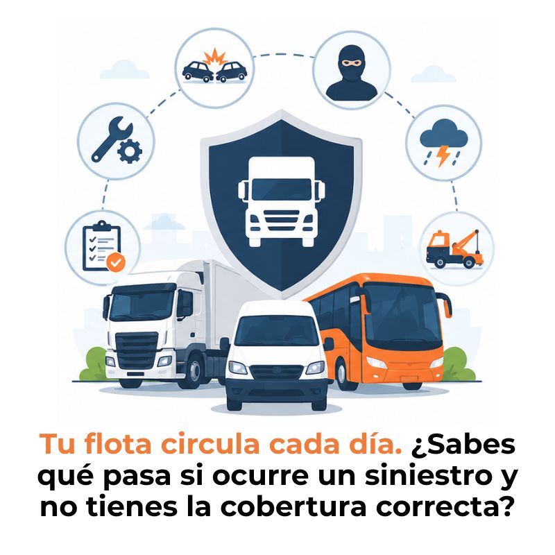 qué cubre el seguro de una flota de transporte
