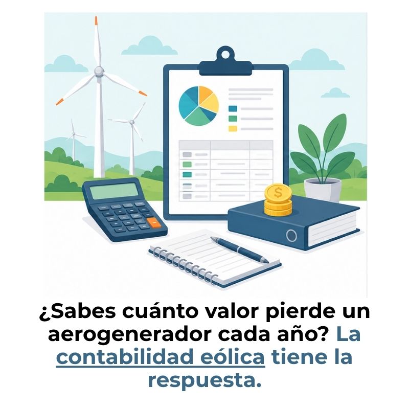 cómo contabilizar la depreciación de un parque eólico