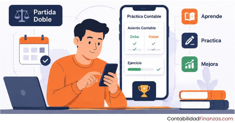 aplicaciones móviles para practicar partida doble