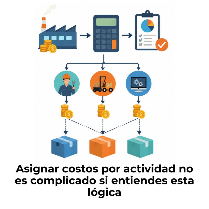 cómo se asignan los costos a cada actividad