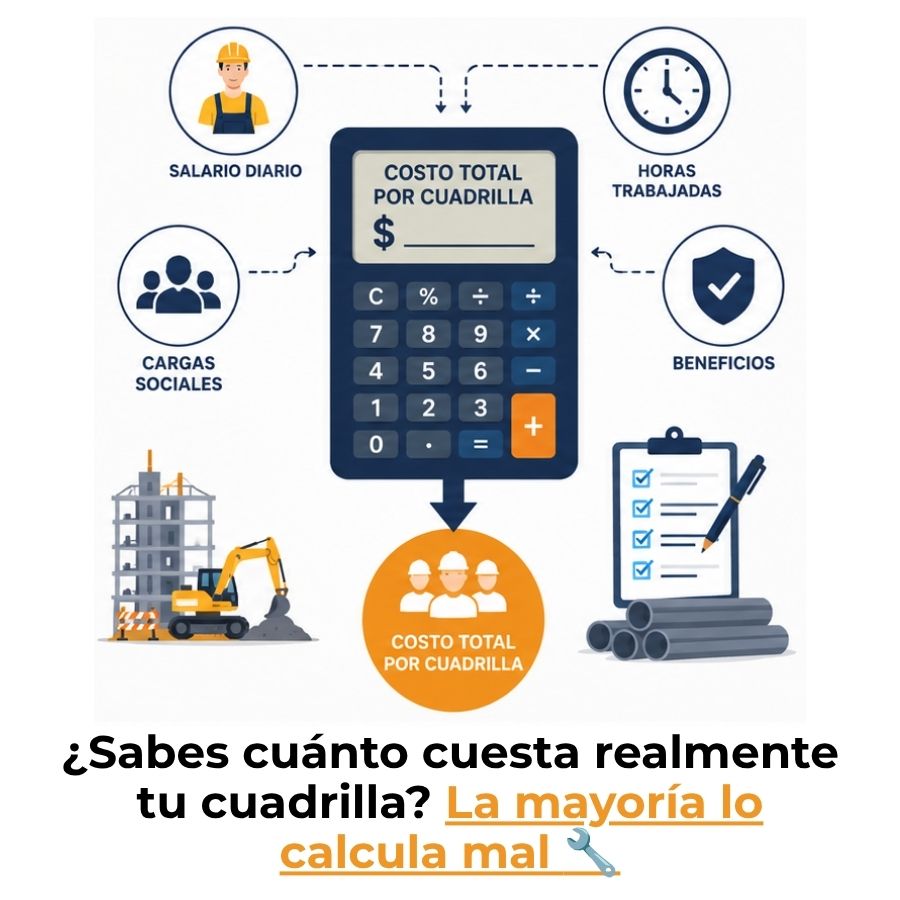 cómo calcular el costo de mano de obra por cuadrilla