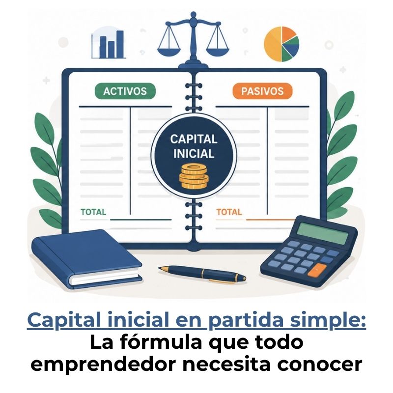 cómo calcular el capital inicial en partida simple