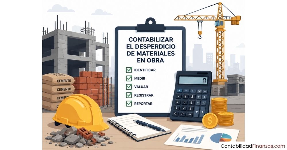 cómo contabilizar el desperdicio de materiales en obra