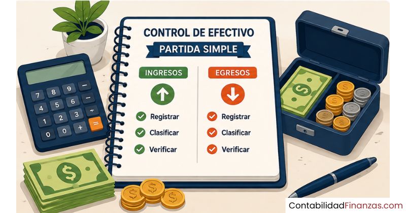 controlar el efectivo con partida simple