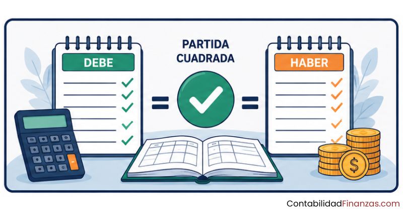 cómo cuadrar una partida doble