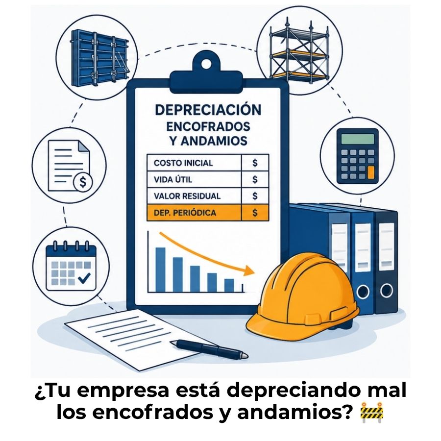depreciación de encofrados y andamios