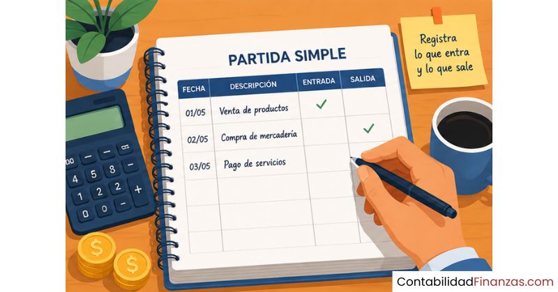 cómo empezar un registro de partida simple