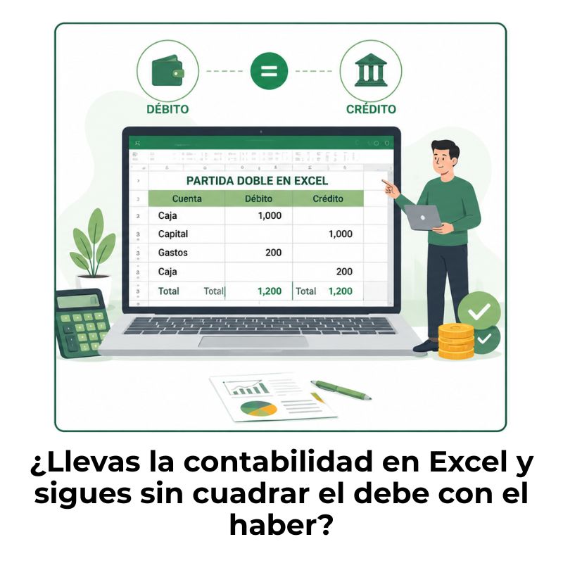 como hacer una partida doble en excel