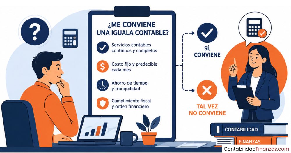 ¿Cómo saber si te conviene una iguala contable?