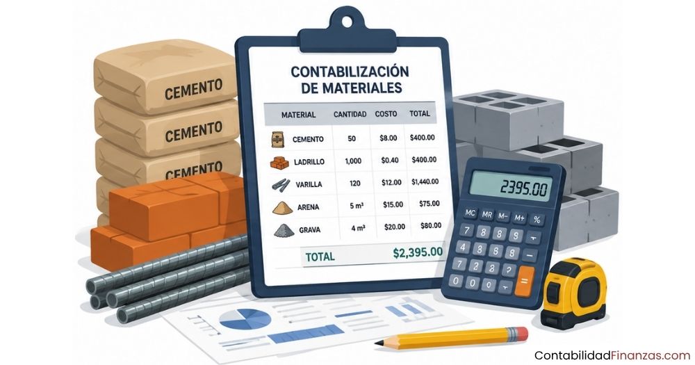 contabilización de materiales de construcción