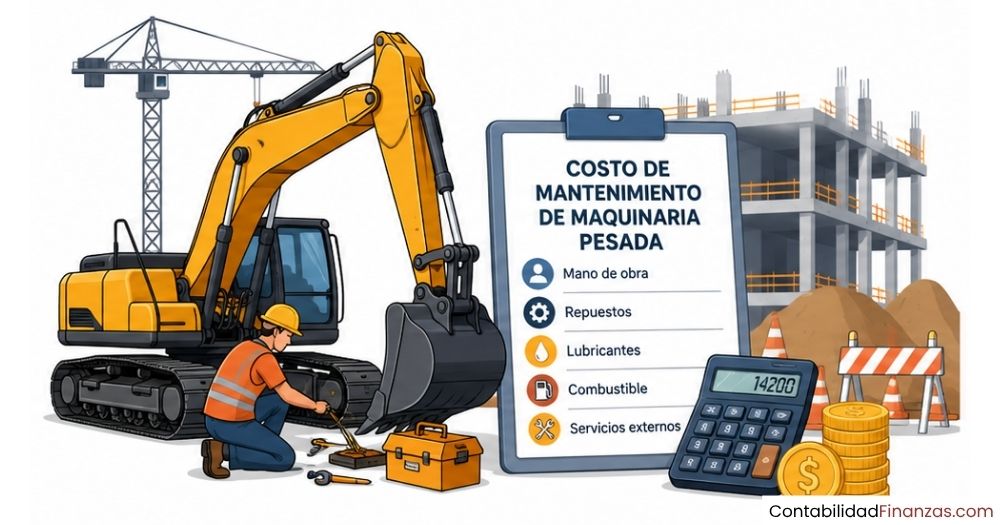 costo de mantenimiento de maquinaria pesada