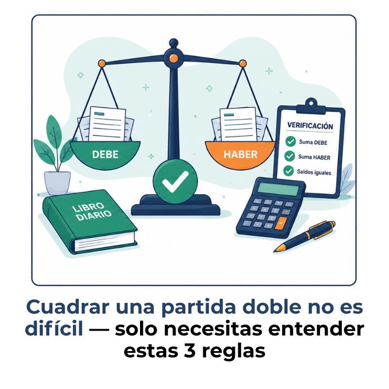 cómo cuadrar una partida doble