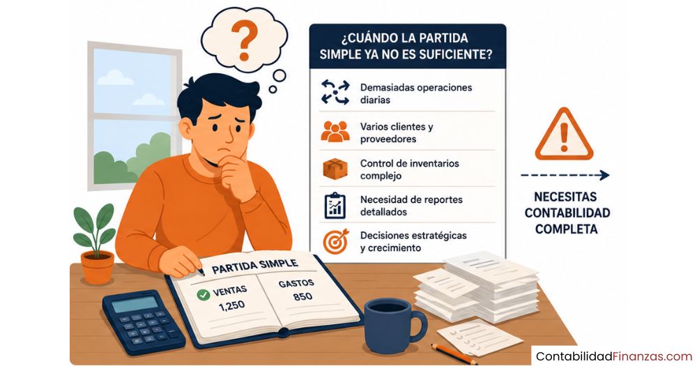 ¿Cuándo la partida simple ya no es suficiente?