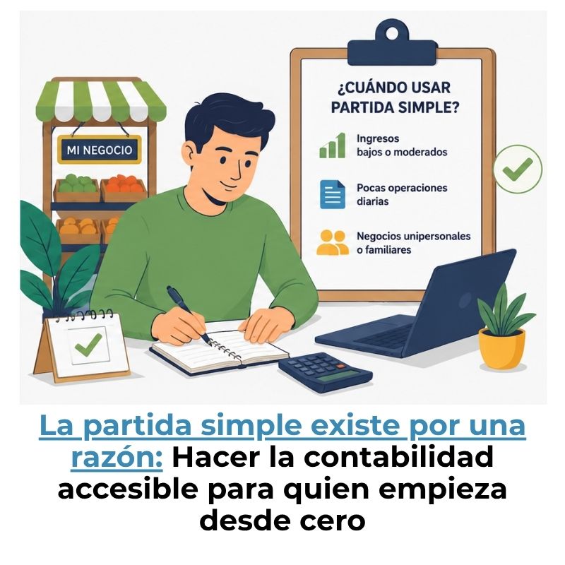 cuándo usar partida simple