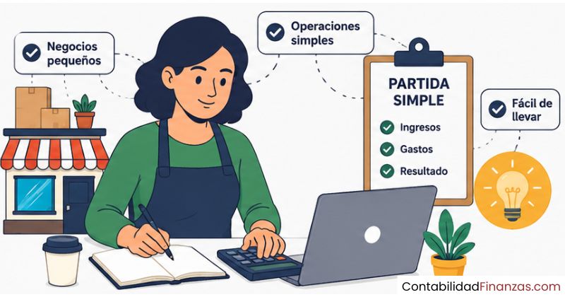 cuándo usar partida simple
