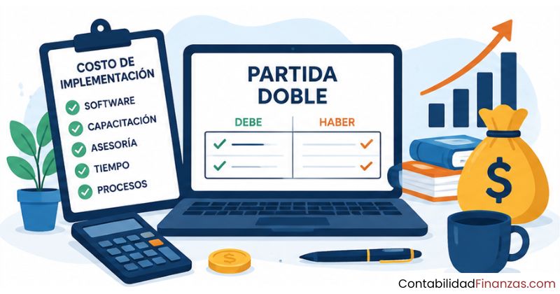 cuánto cuesta implementar partida doble en un negocio
