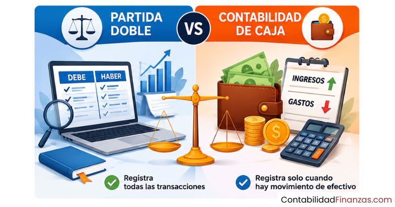 partida doble y contabilidad de caja