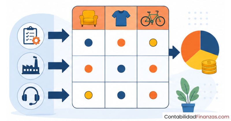 ejemplo práctico de matriz actividad-producto