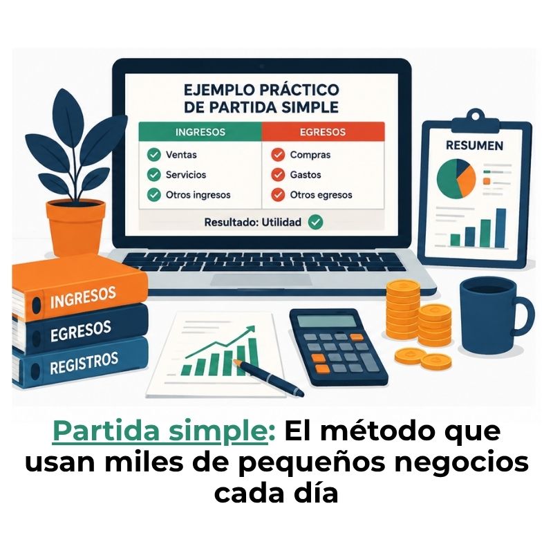 ejemplo práctico de partida simple resuelto
