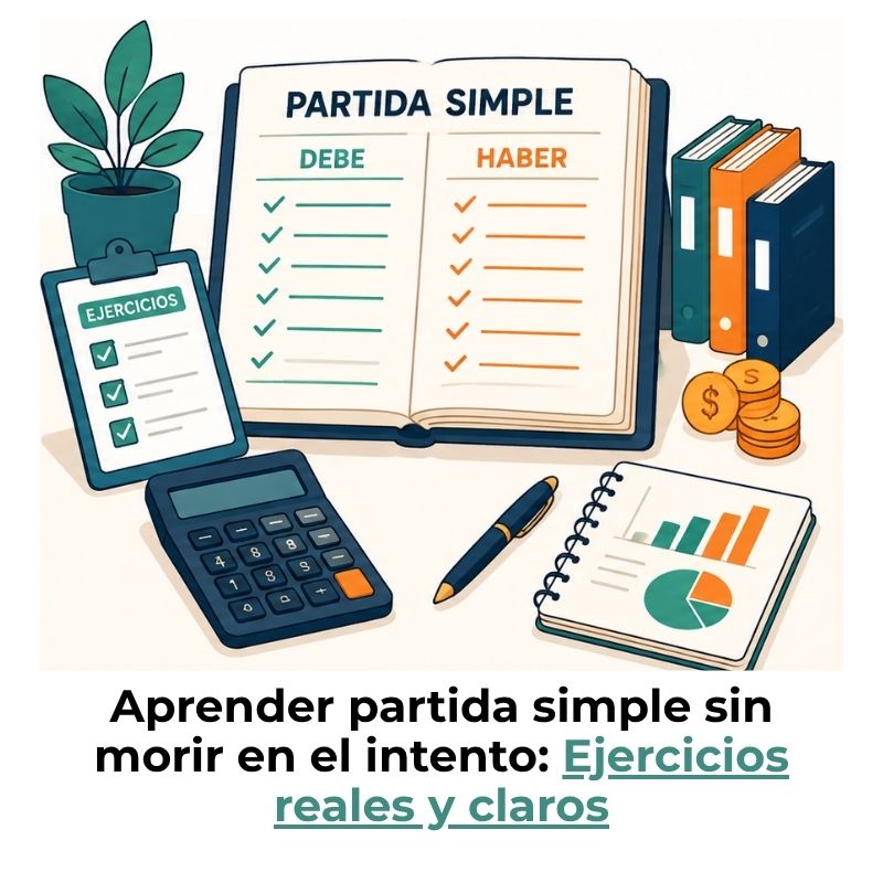 ejercicios de partida simple para practicar paso a paso