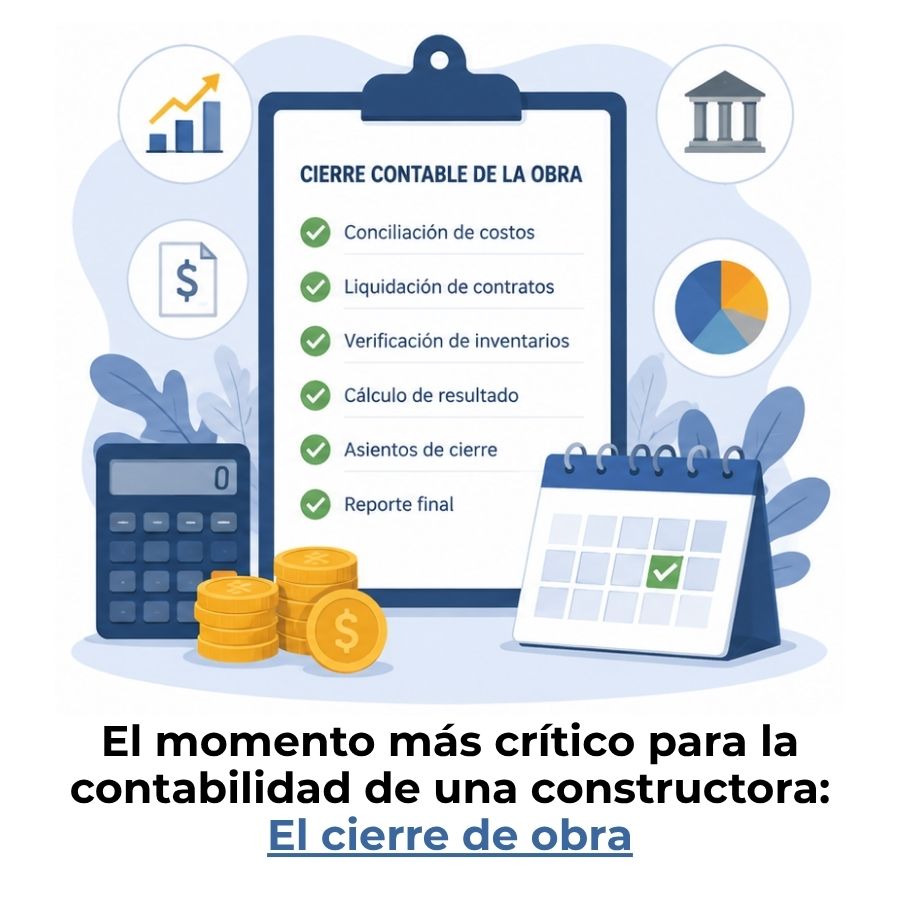 cierre contable de una obra