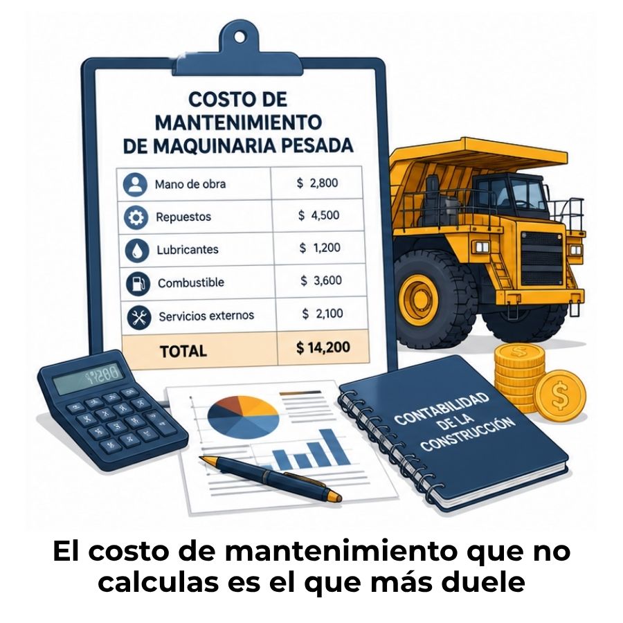 costo de mantenimiento de maquinaria pesada
