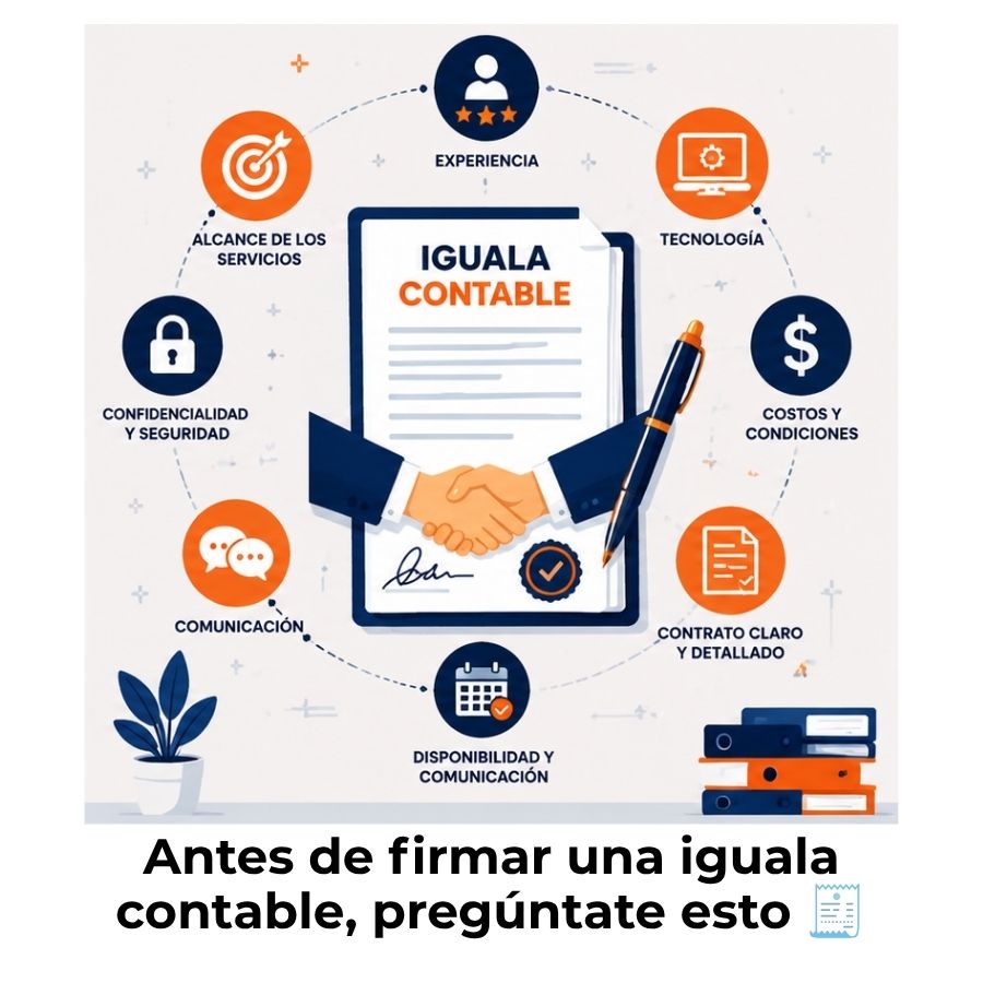 qué evaluar antes de firmar una iguala contable