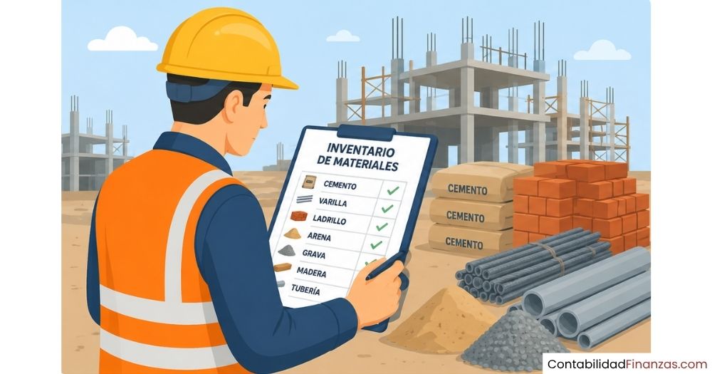inventario de materiales en obra