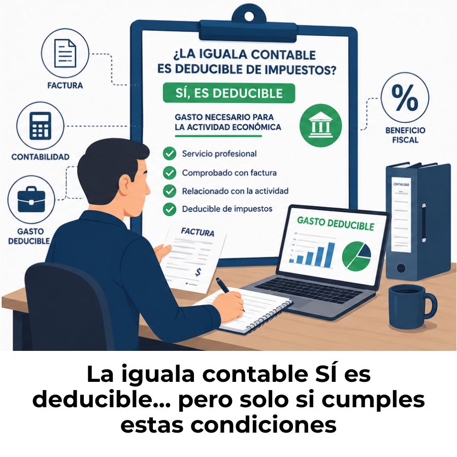 es deducible de impuestos la iguala contable