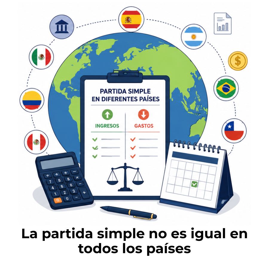 partida simple en diferentes paises