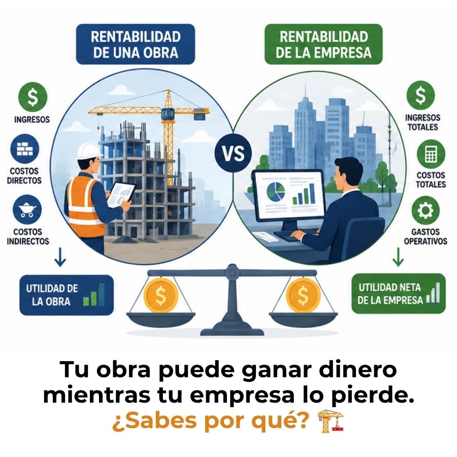 rentabilidad de una obra vs rentabilidad de la empresa