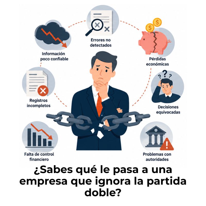 consecuencias de no aplicar la partida doble