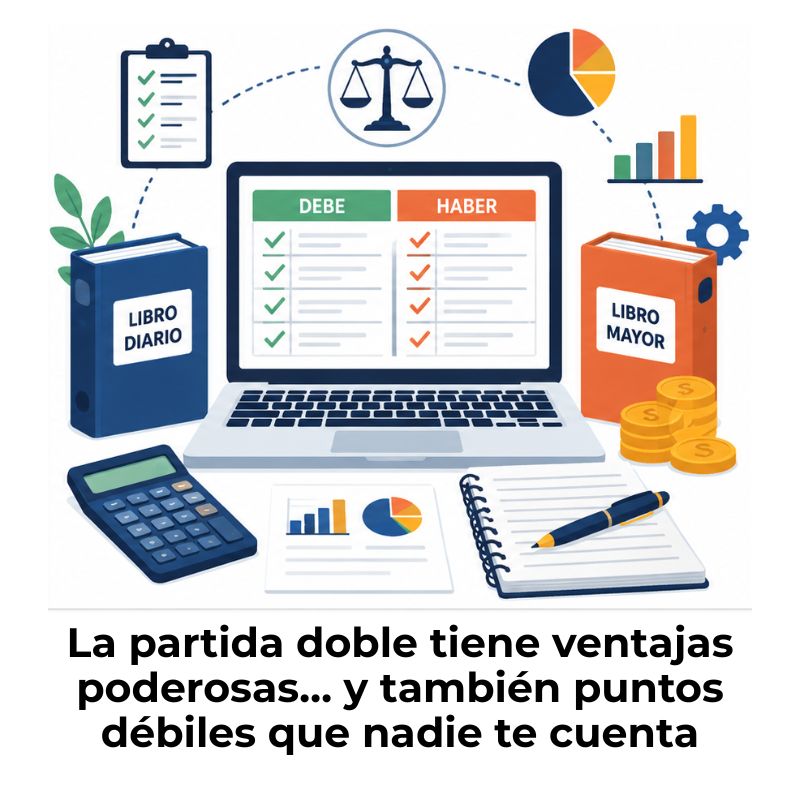 ventajas y desventajas de la partida doble