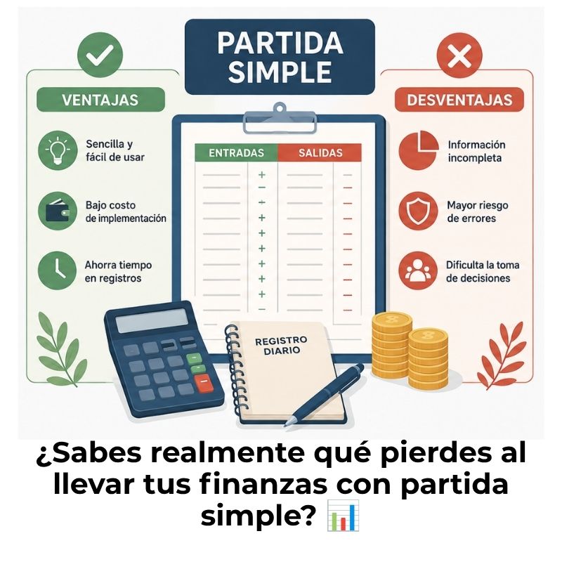 ventajas y desventajas de la partida simple
