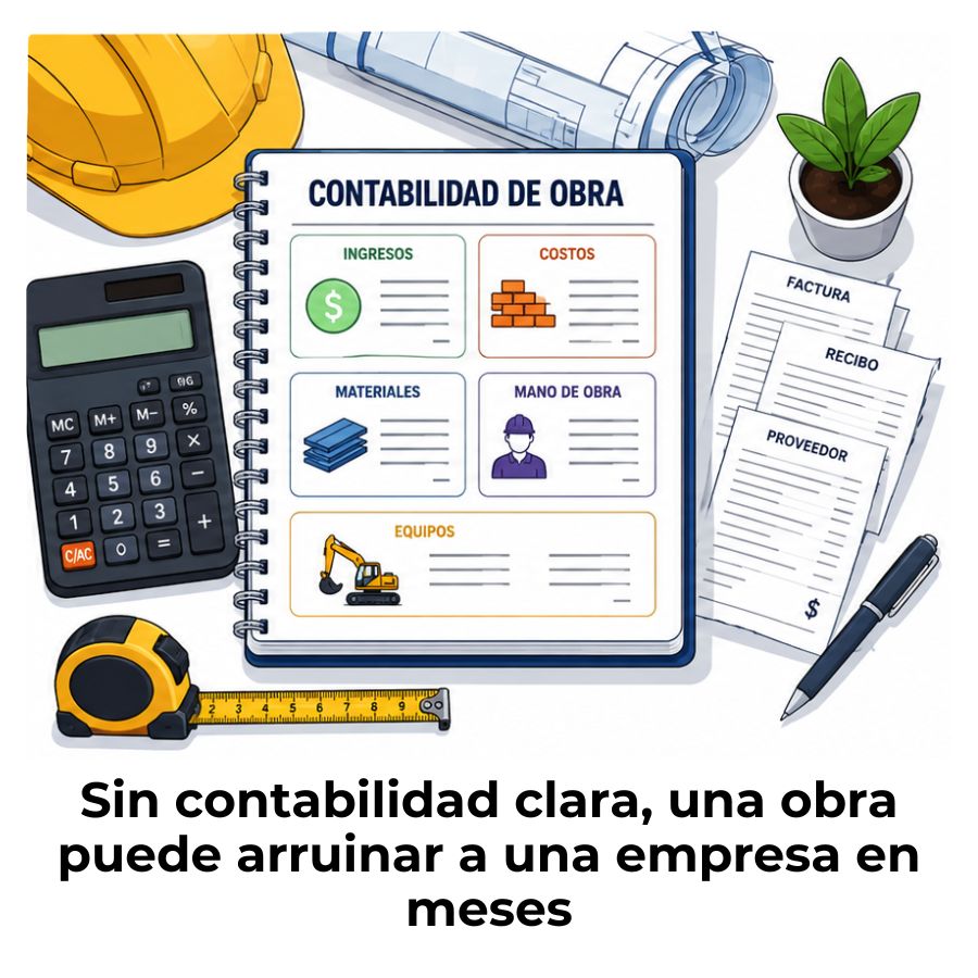 cómo llevar la contabilidad de una obra