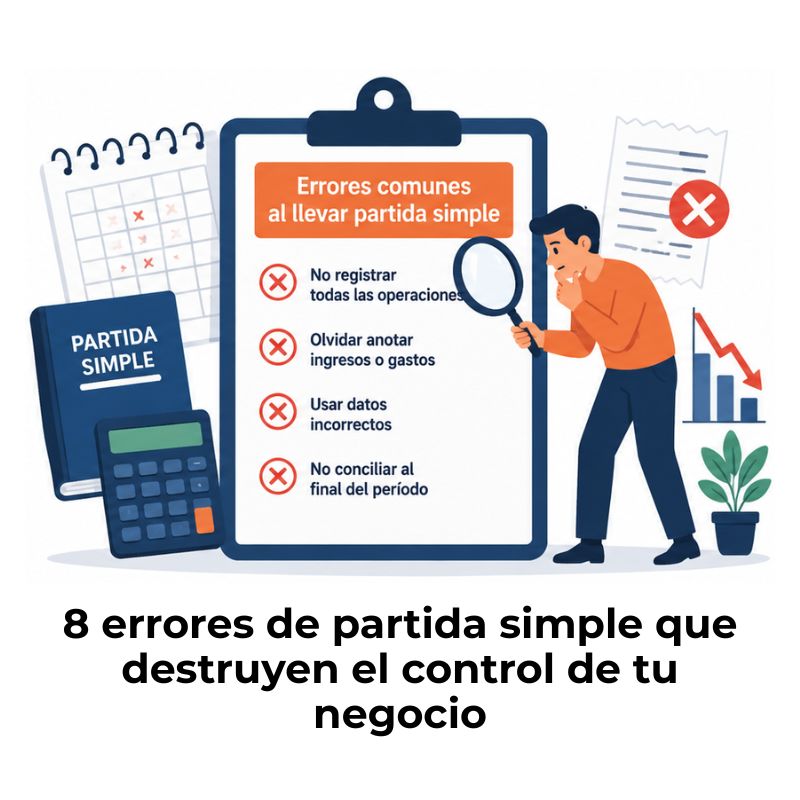 los errores al llevar partida simple que casi nadie detecta