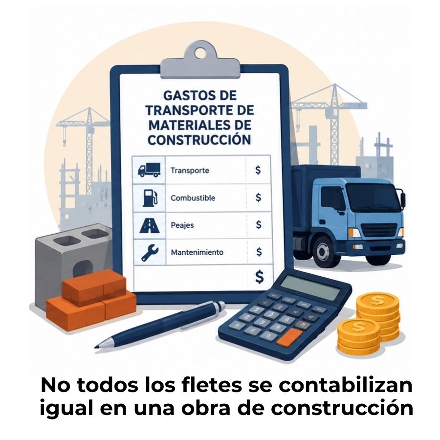 gastos de transporte de materiales de construcción