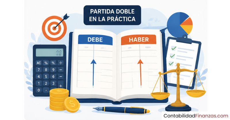 partida doble en la práctica