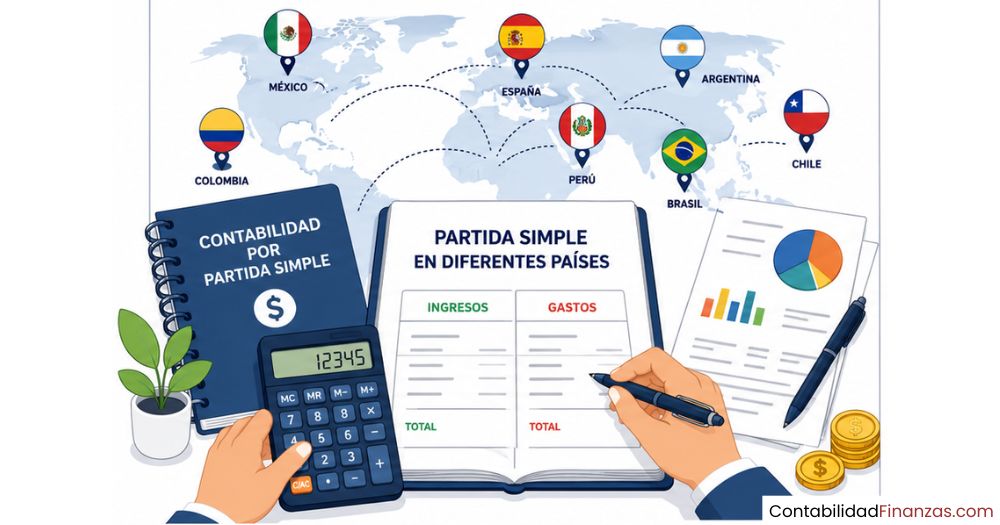 partida simple en diferentes países
