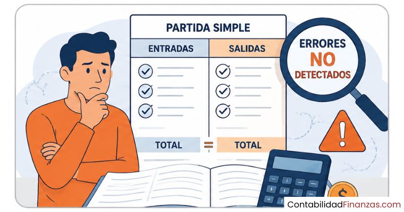 por qué la partida simple no detecta errores