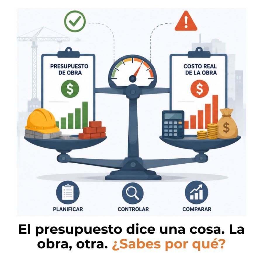 presupuesto de obra vs costo real de una obra