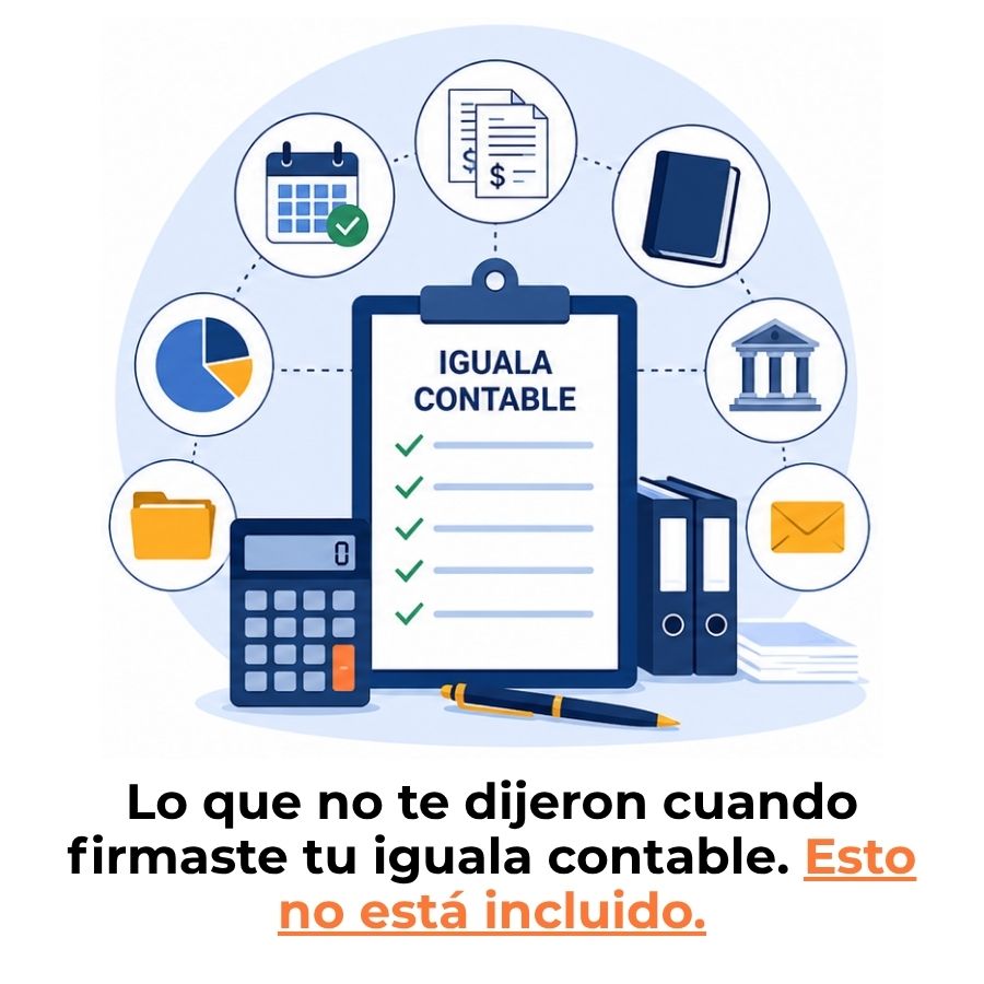 qué no incluye una iguala contable