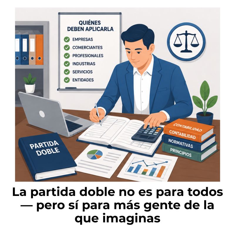 quiénes deben aplicar la partida doble