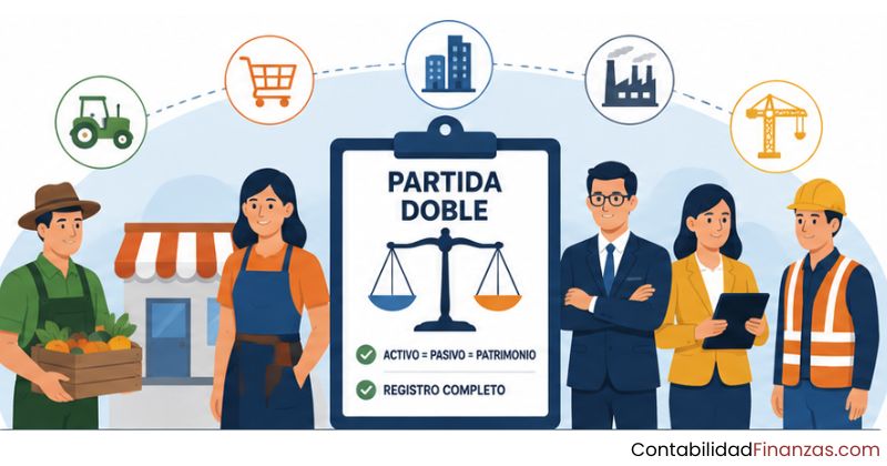 quiénes deben aplicar la partida doble