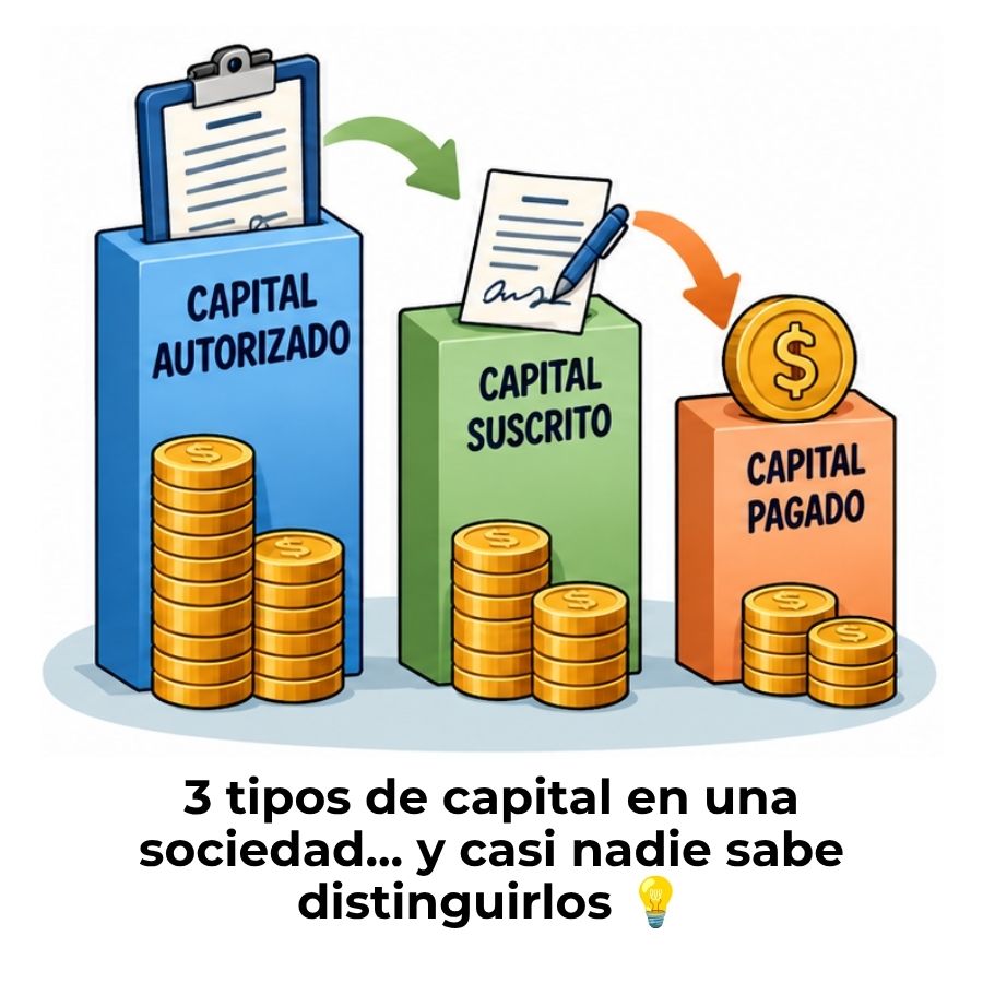 diferencia entre capital autorizado, suscrito y pagado