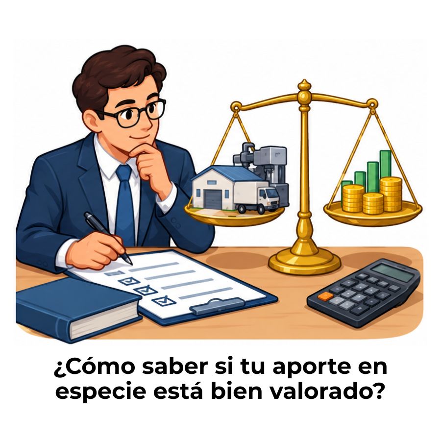 cómo saber si tu aporte en especie está bien valorado