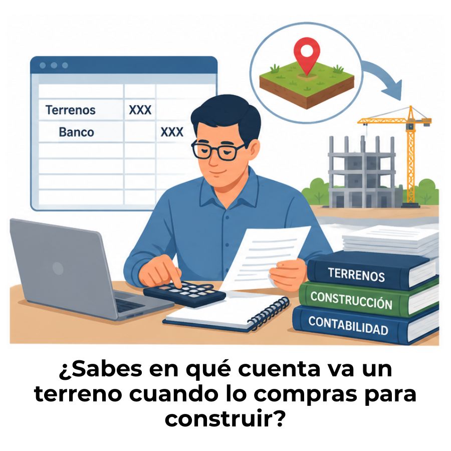 contabilización de la compra de terrenos para construir