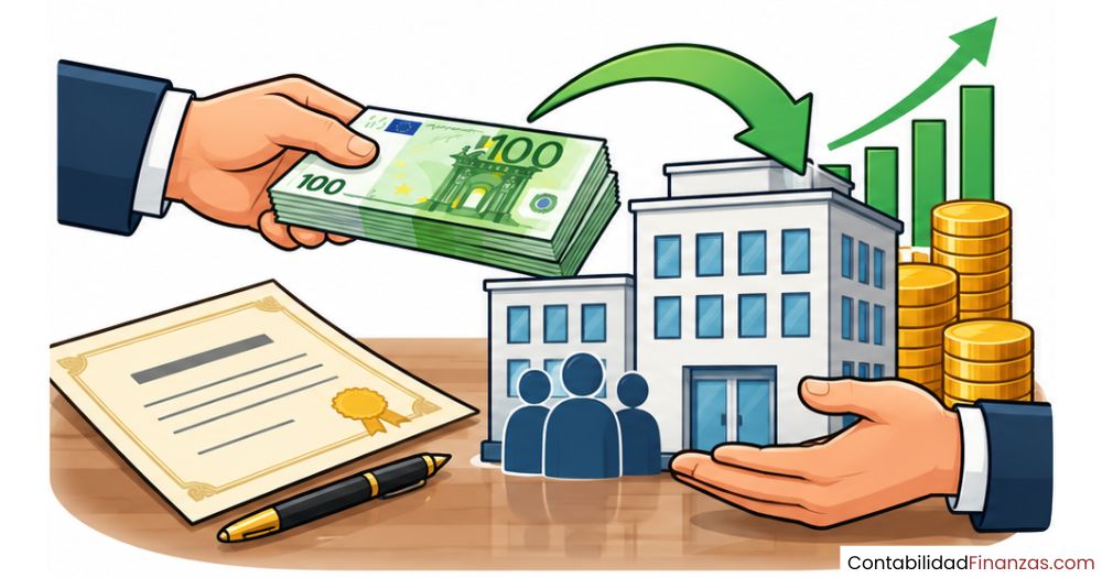 como se contabiliza un aumento de capital en efectivo