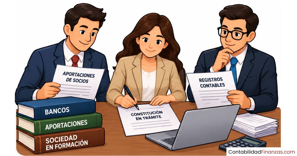 como se contabiliza una sociedad en formacion