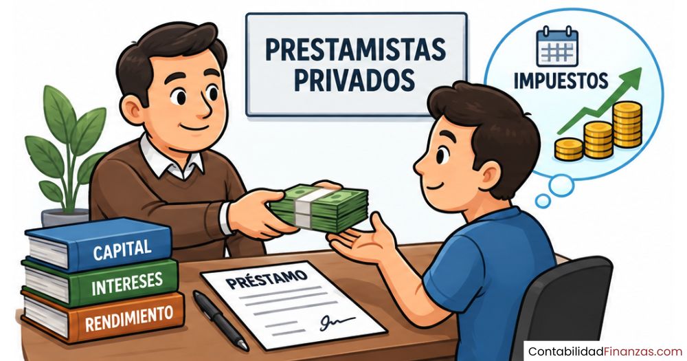 cómo tributan los prestamistas privados